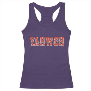 Yahweh The Great I Am Racerback Tank Top Christian Religious Faith TS11 Purple Print Your Wear