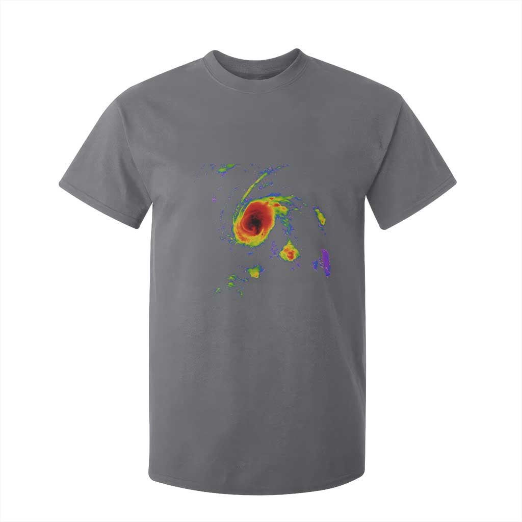 Hurricane Gabrielle 2025 T Shirt For Kid Meteorologist Weather Radar Storm Chasing TS11 Charcoal Print Your Wear
