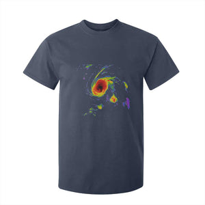 Hurricane Gabrielle 2025 T Shirt For Kid Meteorologist Weather Radar Storm Chasing TS11 Navy Print Your Wear