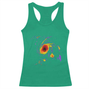 Hurricane Gabrielle 2025 Racerback Tank Top Meteorologist Weather Radar Storm Chasing TS11 Irish Green Print Your Wear