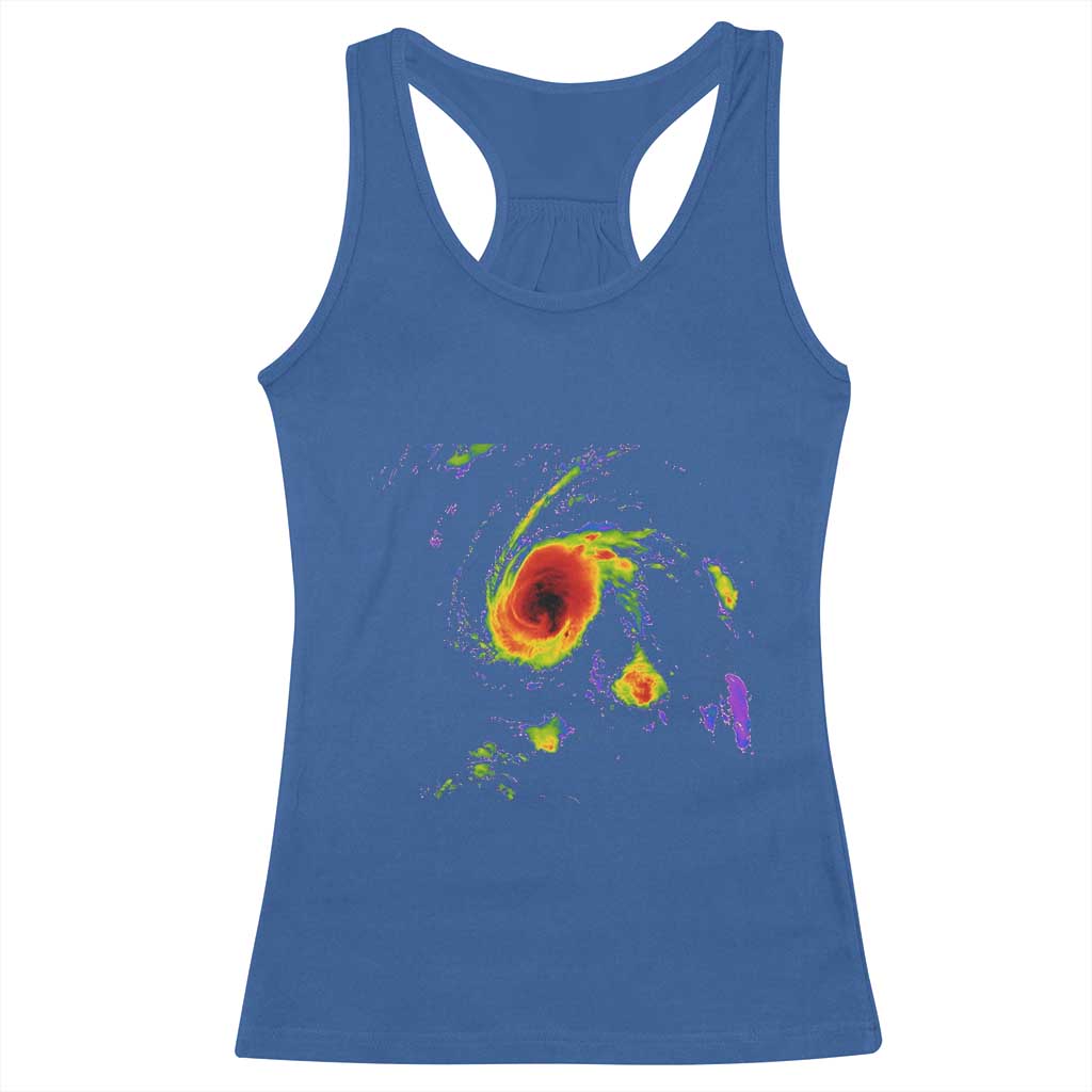 Hurricane Gabrielle 2025 Racerback Tank Top Meteorologist Weather Radar Storm Chasing TS11 Royal Blue Print Your Wear