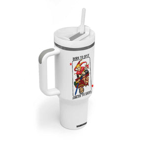 Funny Born To Jest Forced To Joust Tumbler With Handle Medieval Renaissance Meme TS11 Print Your Wear
