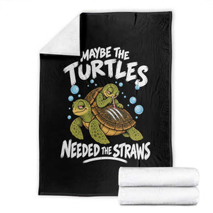 Maybe The Turtles Needed The Straws Throw Blanket Sea Turtle Ocean Life Dark Humor