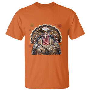 Faux Hand Painted Leopard Turkey Sassy Thanksgiving T Shirt