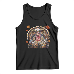 Faux Hand Painted Leopard Turkey Sassy Thanksgiving Tank Top