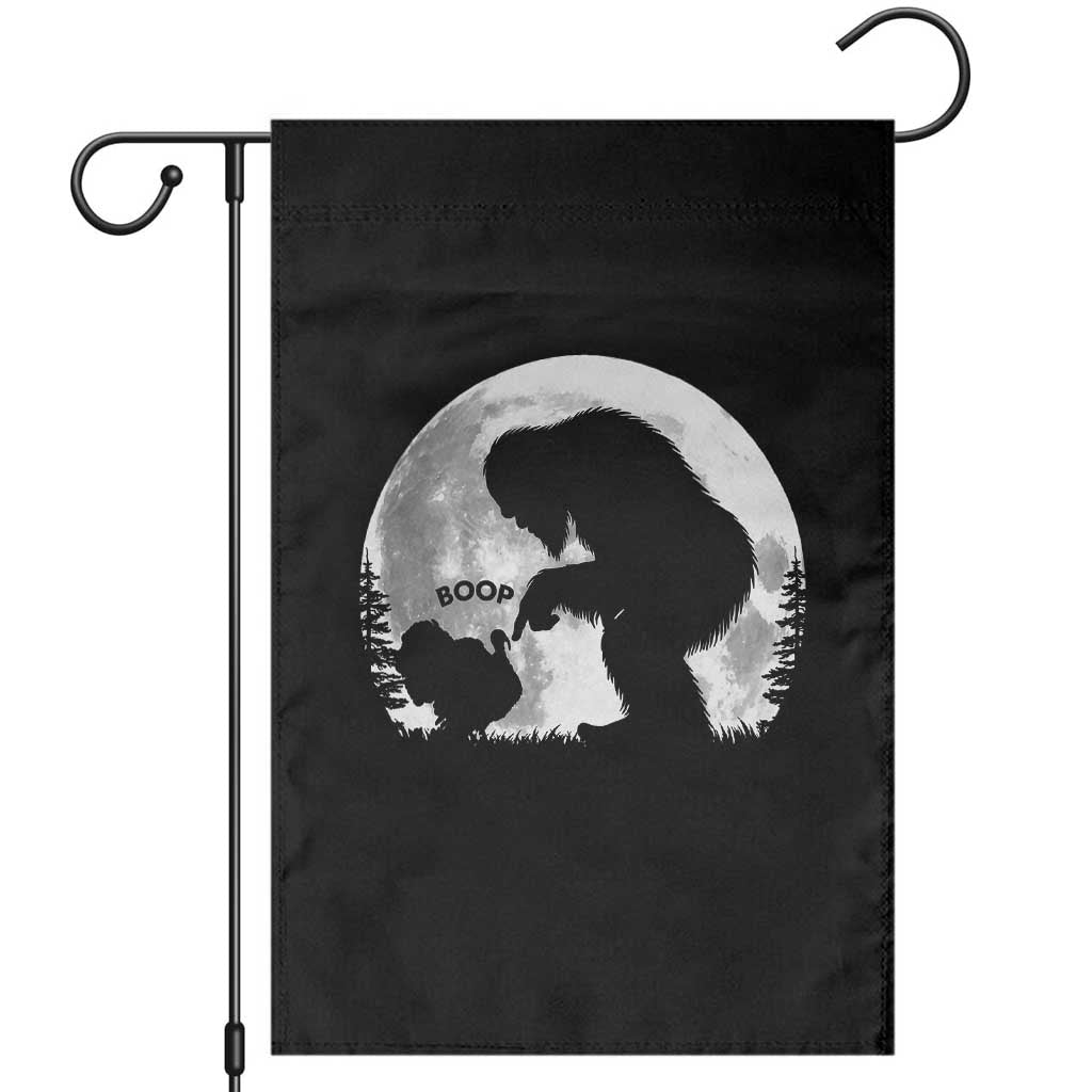 Bigfoot Boop Turkey Nose Full Moon Funny Thanksgiving Sasquatch Garden Flag