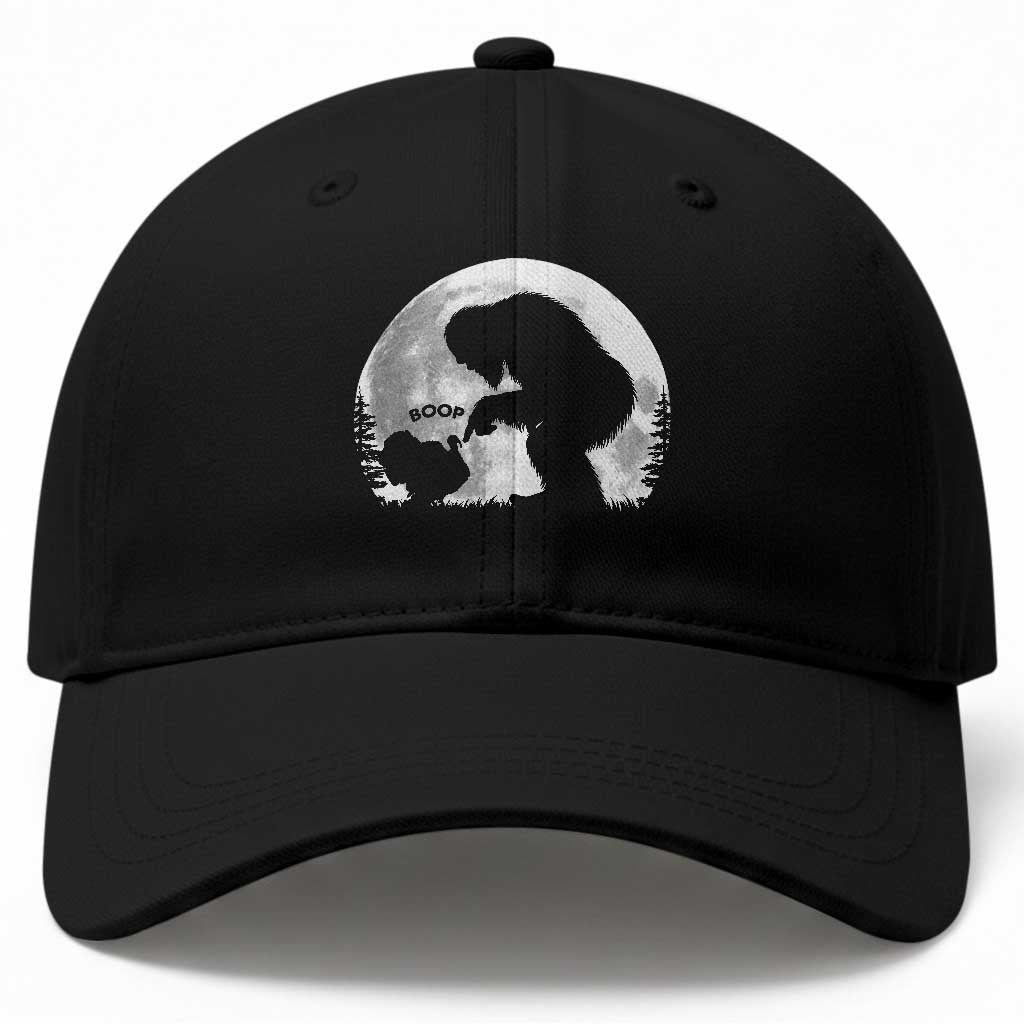 Bigfoot Boop Turkey Nose Full Moon Funny Thanksgiving Sasquatch Baseball Cap