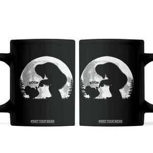 Bigfoot Boop Turkey Nose Full Moon Funny Thanksgiving Sasquatch Coffee Mug