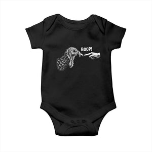 Boop Funny Turkey Nose Thanksgiving Poultry Baby Onesie