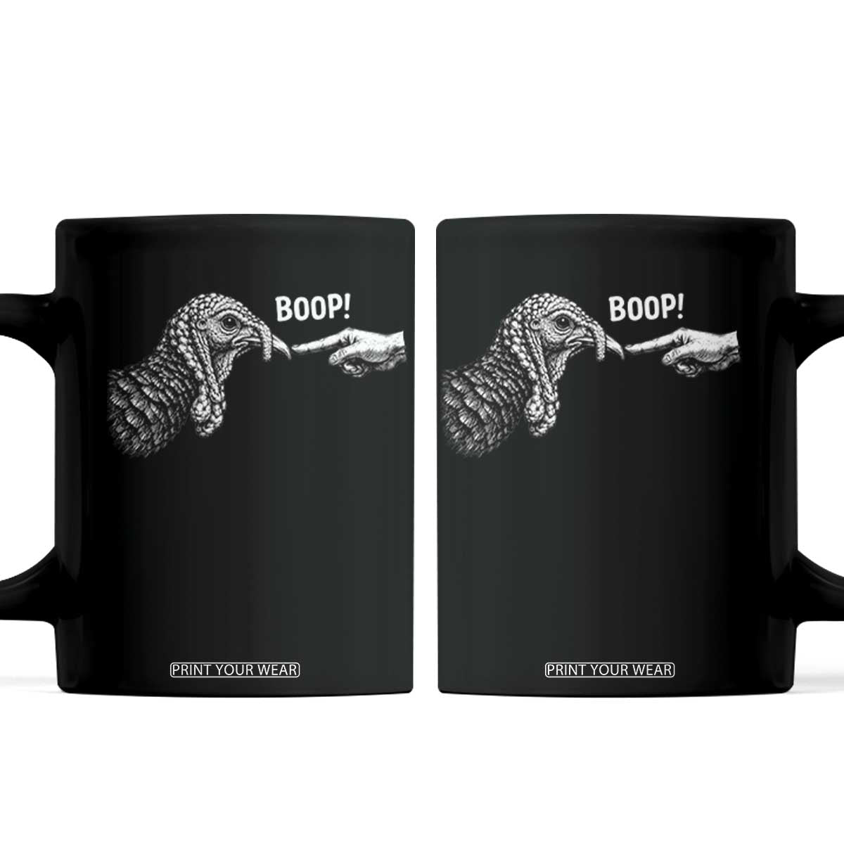 Boop Funny Turkey Nose Thanksgiving Poultry Coffee Mug
