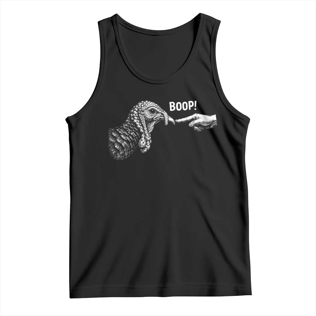 Boop Funny Turkey Nose Thanksgiving Poultry Tank Top