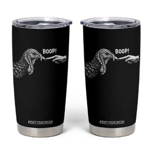 Boop Funny Turkey Nose Thanksgiving Poultry Tumbler Cup