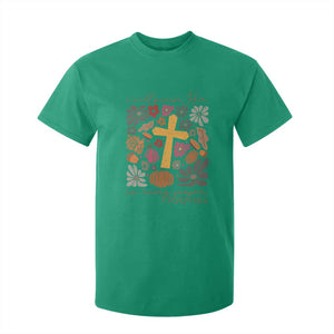 Thanksgiving Christ T Shirt For Kid I Will Praise Him In Every Season Psalm 146:2 Fall Season TS11 Irish Green Print Your Wear