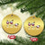 Funny Xmas Wine Christmas Ornament Drink Drank Drunk Snowman Xmas TS11 Circle Gold Print Your Wear