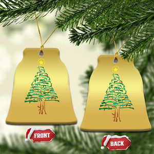 Xmas Gun Christmas Ornament Xmas Tree 2nd Amendment Star TS11 Bell Flake Gold Print Your Wear