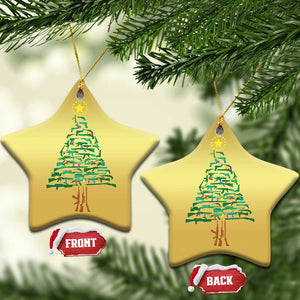 Xmas Gun Christmas Ornament Xmas Tree 2nd Amendment Star TS11 Star Gold Print Your Wear