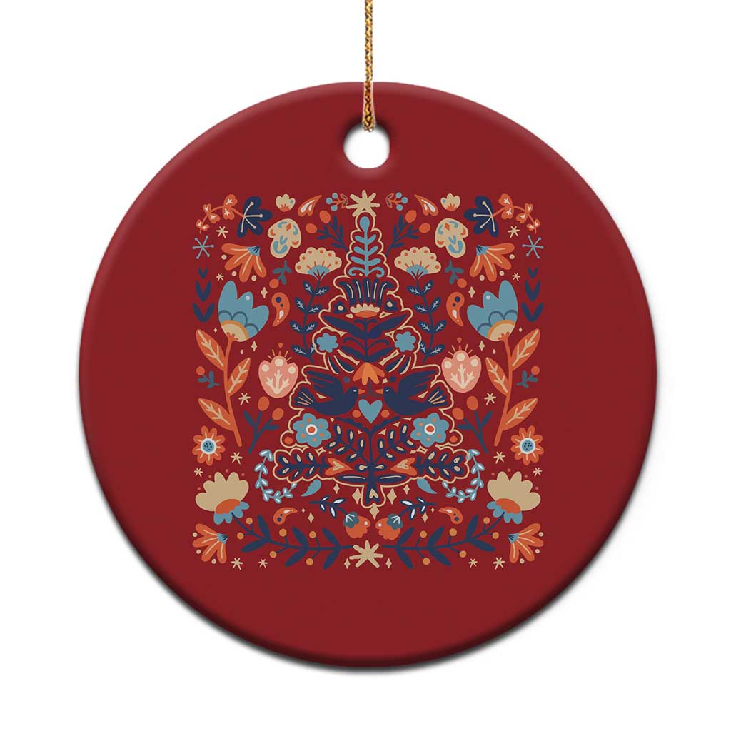 Norwegian Xmas Scandinavian Yule Xmas Tree Folk Art Winter Solstice Christmas Ornament TS11 Print Your Wear