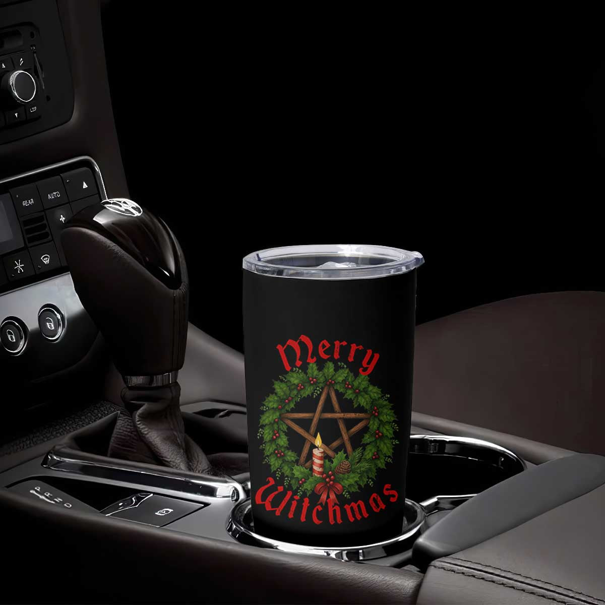 Nordic Christmas Tumbler Cup Merry Witchmas Pagan Yule Xmas Wreath TS11 Print Your Wear