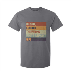 Oh Shit I Picked The Wrong White Elephant Gift T Shirt For Kid Funny Christmas Gift Exchange Game TS11 Charcoal Print Your Wear