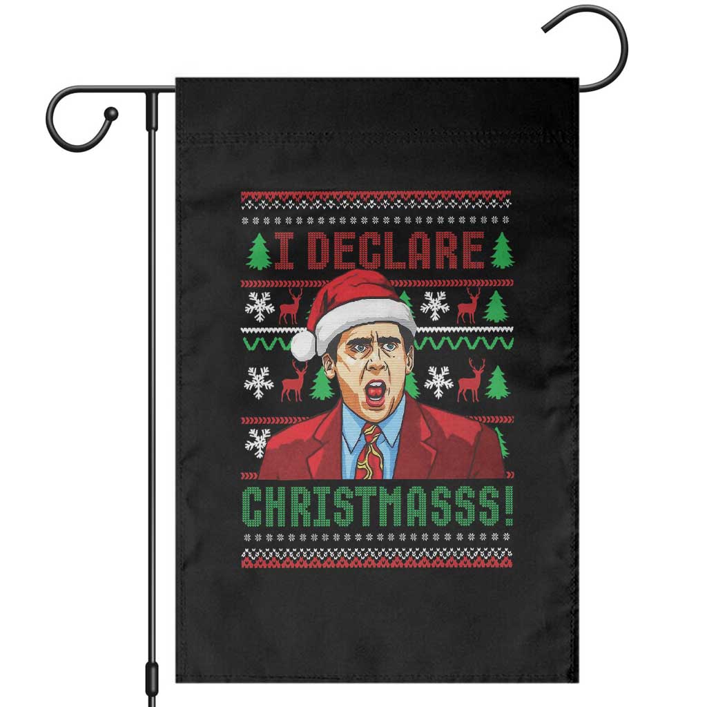 Funny I Declare Christmas Garden Flag Funny Christmas Office Holiday Meme TS11 Black Print Your Wear