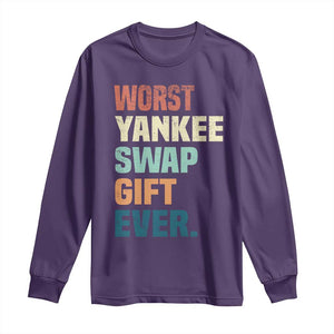 Funny Worst Yankee Swap Gift Ever Long Sleeve Shirt Christmas Gift Exchange Game TS11 Purple Print Your Wear