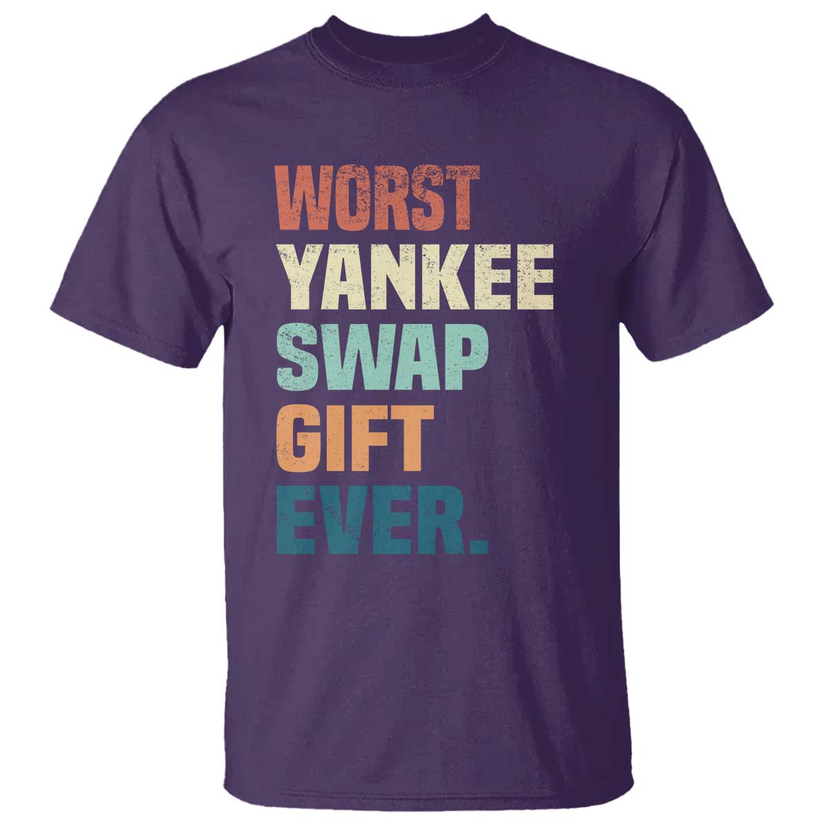 Funny Worst Yankee Swap Gift Ever T Shirt Christmas Gift Exchange Game TS11 Purple Print Your Wear