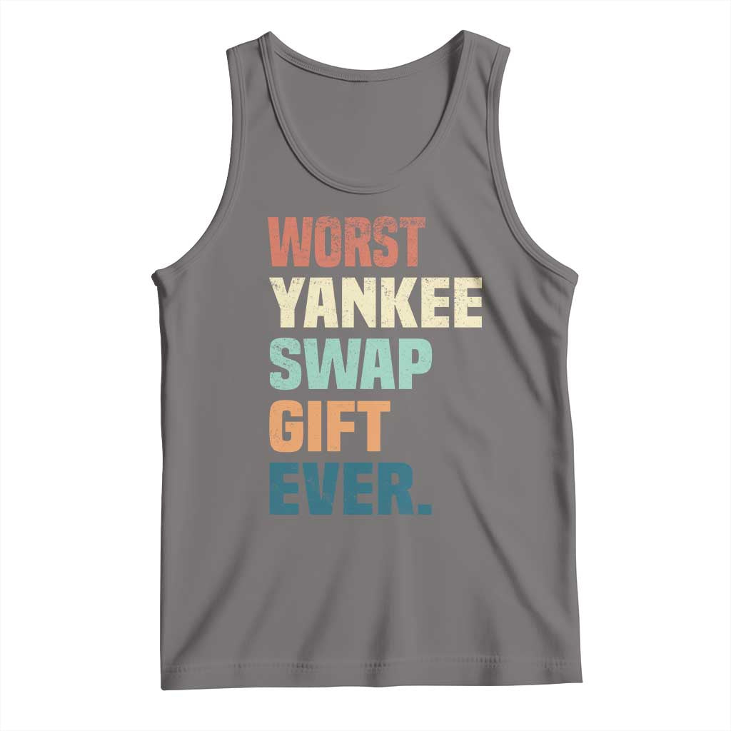 Funny Worst Yankee Swap Gift Ever Tank Top Christmas Gift Exchange Game TS11 Deep Heather Print Your Wear
