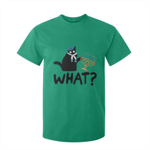 Funny What Hanukkah Black Cat T Shirt For Kid TS11 Irish Green Print Your Wear