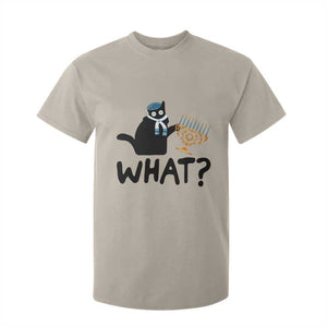 Funny What Hanukkah Black Cat T Shirt For Kid TS11 Sand Print Your Wear