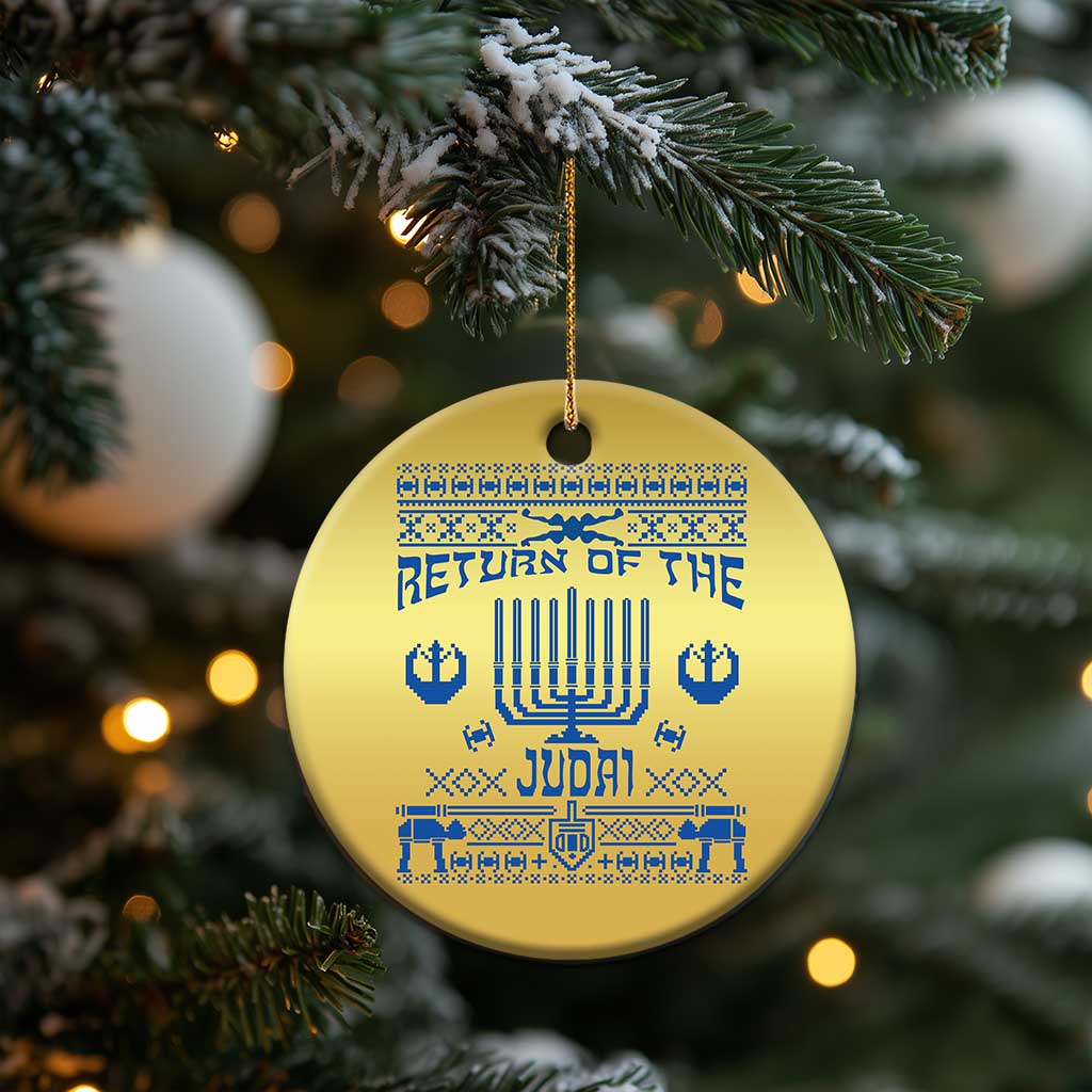 Hanukkah Holiday Christmas Ornament Return Of The Judai Chanukah Jewish Festival TS11 Print Your Wear