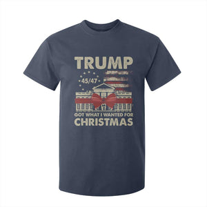 Funny Trump Christmas T Shirt For Kid Got What I Wanted For Xmas White House TS11 Navy Print Your Wear