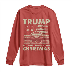 Funny Trump Christmas Long Sleeve Shirt Got What I Wanted For Xmas White House TS11 Red Print Your Wear