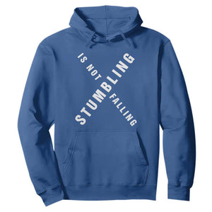 Malcolm X Stumbling Is Not Falling Hoodie Black History Month TS11 Royal Blue Print Your Wear