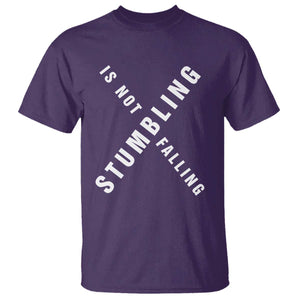 Malcolm X Stumbling Is Not Falling T Shirt Black History Month TS11 Purple Print Your Wear