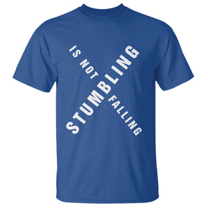 Malcolm X Stumbling Is Not Falling T Shirt Black History Month TS11 Royal Blue Print Your Wear