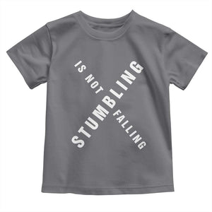 Malcolm X Stumbling Is Not Falling Toddler T Shirt Black History Month TS11 Charcoal Print Your Wear