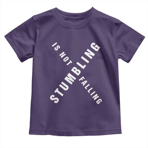 Malcolm X Stumbling Is Not Falling Toddler T Shirt Black History Month TS11 Purple Print Your Wear