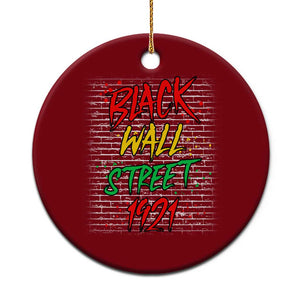 Black Wall Street 1921 Ceramic Ornament Tulsa Oklahoma Black History Month TS11 1pc Red Print Your Wear