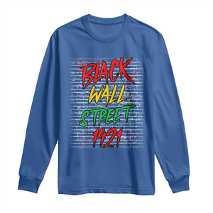 Black Wall Street 1921 Long Sleeve Shirt Tulsa Oklahoma Black History Month TS11 Royal Blue Print Your Wear