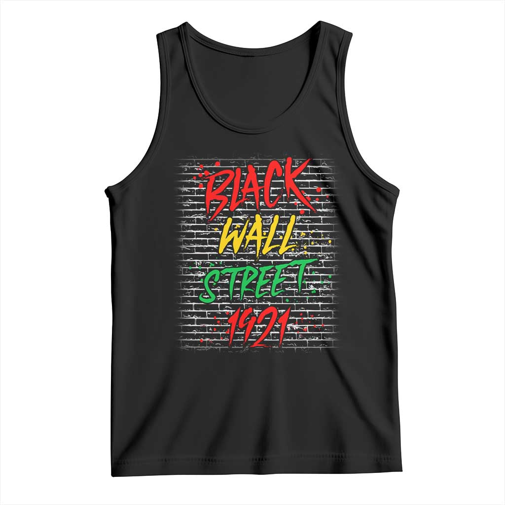 Black Wall Street 1921 Tank Top Tulsa Oklahoma Black History Month TS11 Black Print Your Wear