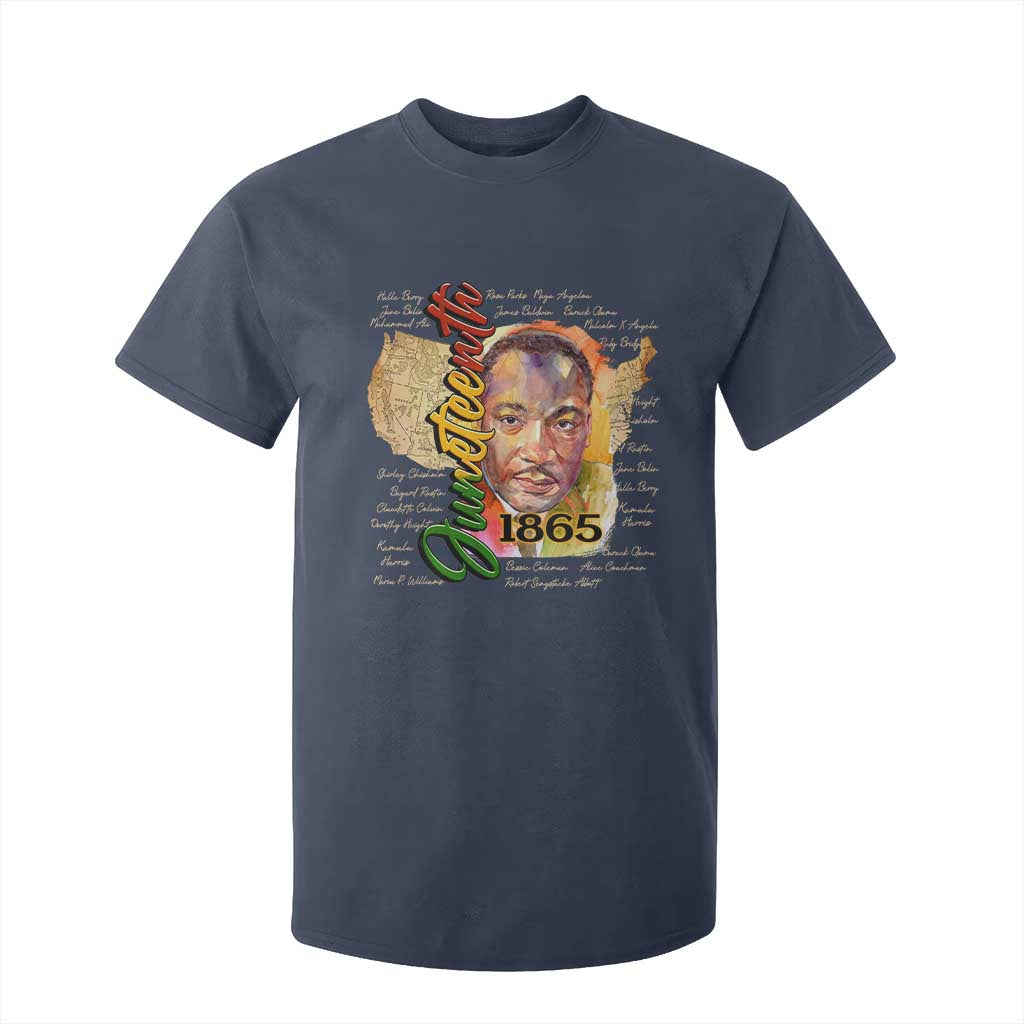 Juneteenth 1865 T Shirt For Kid Black Leaders African American Heritage TS11 Navy Print Your Wear