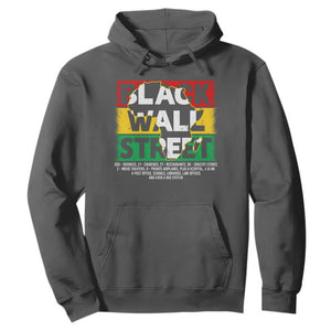 Black Wall Street Hoodie Tulsa Black History Month Africa Map TS11 Dark Heather Print Your Wear