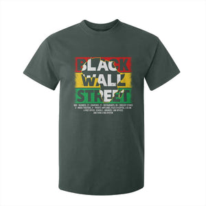 Black Wall Street T Shirt For Kid Tulsa Black History Month Africa Map TS11 Dark Forest Green Print Your Wear