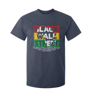 Black Wall Street T Shirt For Kid Tulsa Black History Month Africa Map TS11 Navy Print Your Wear