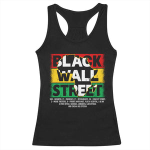 Black Wall Street Racerback Tank Top Tulsa Black History Month Africa Map TS11 Black Print Your Wear