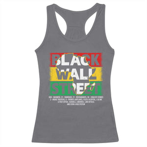 Black Wall Street Racerback Tank Top Tulsa Black History Month Africa Map TS11 Charcoal Print Your Wear