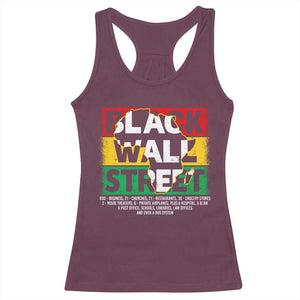 Black Wall Street Racerback Tank Top Tulsa Black History Month Africa Map TS11 Maroon Print Your Wear