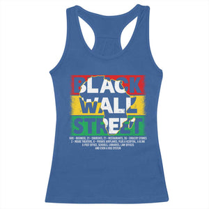 Black Wall Street Racerback Tank Top Tulsa Black History Month Africa Map TS11 Royal Blue Print Your Wear