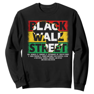 Black Wall Street Sweatshirt Tulsa Black History Month Africa Map TS11 Black Print Your Wear