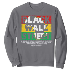 Black Wall Street Sweatshirt Tulsa Black History Month Africa Map TS11 Charcoal Print Your Wear